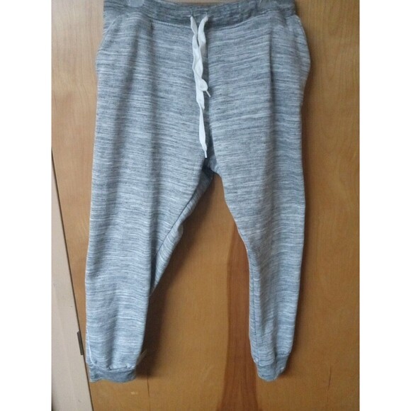 Love Nation Joggers Sweat Pants Size1XL Heather and White Drawstring Waist - Picture 2 of 4